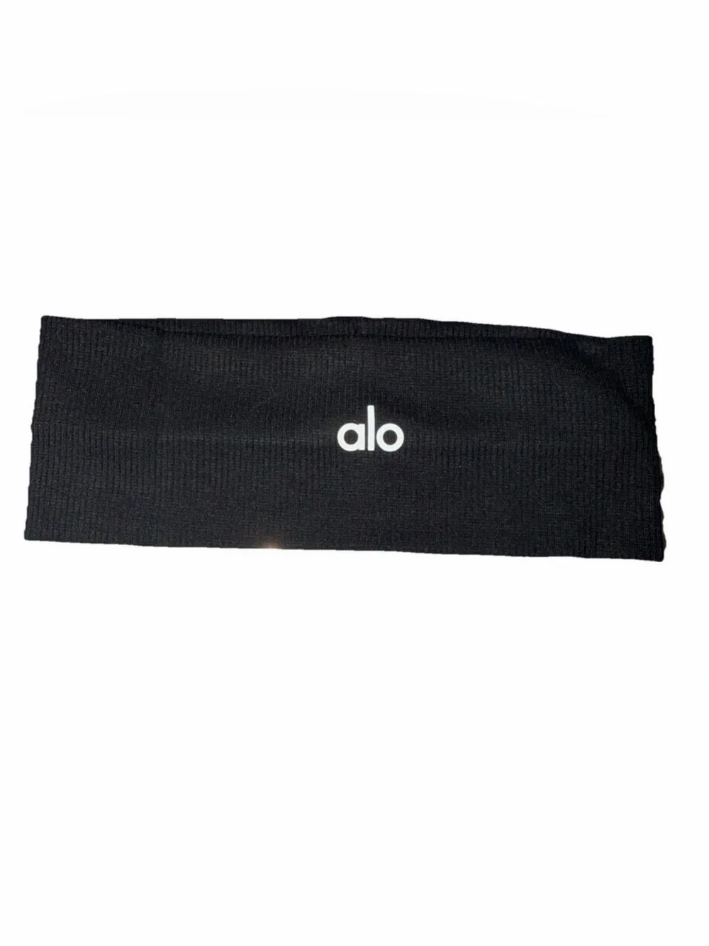 ALO Yoga Peformance Conquer Black Stretch Headband with Logo.(Unisex)
